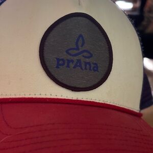 Prana Cream Cap with Black Logo
